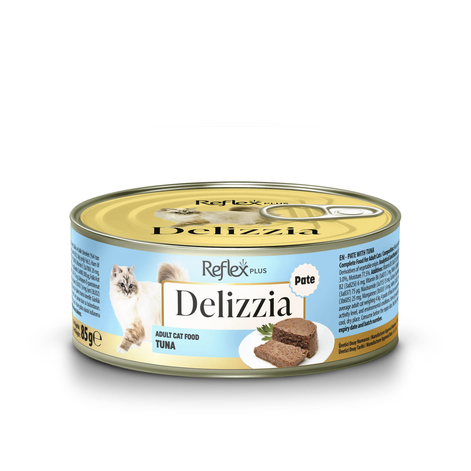 REFLEX DELİZZİA KEDİ KONS BALIKLI 85GR*12..(379)