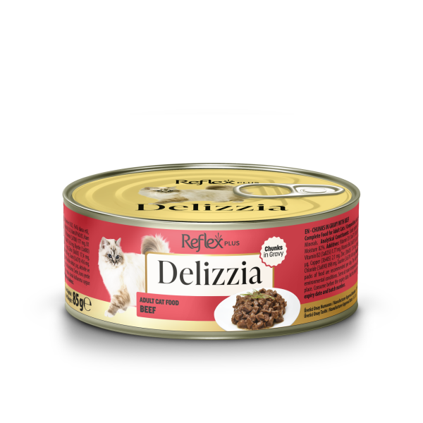 REFLEX.DELİZZİA KEDİ KON SOSLU DANA 85*12..(386)