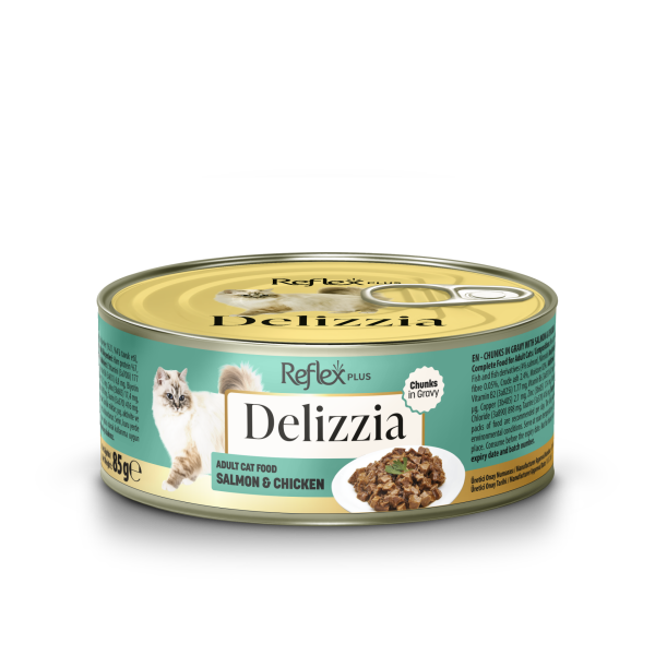 REFLEX DELİZZİA KEDİ KONS SOSLU SOM-TAV 85*12(393)