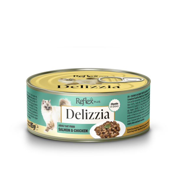REFLEX DELİZZİA KEDİ KONS SOSLU SOM-TAV 85*12(393)