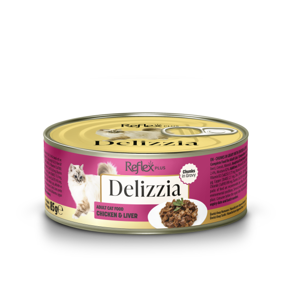 REFLEX DELİZZİA KEDİ KONS TAVUK-CİĞER 85GR*12(409)