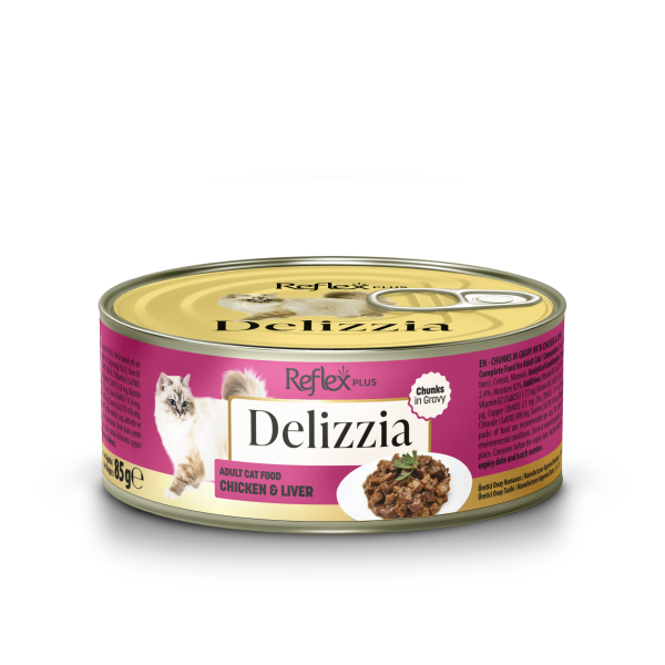 REFLEX DELİZZİA KEDİ KONS TAVUK-CİĞER 85GR*12(409)