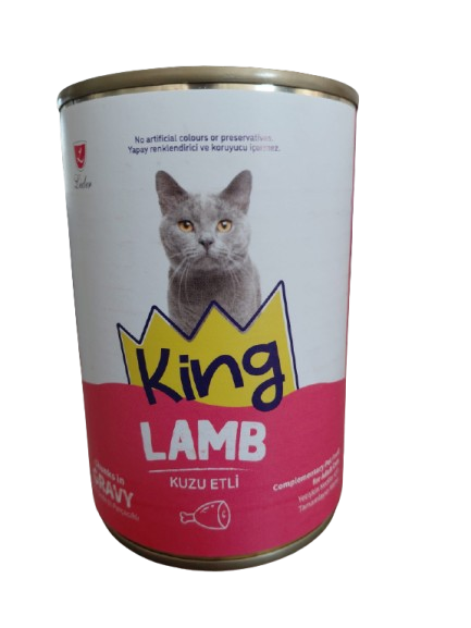 KİNG KEDİ KONS KUZU GRAVY SOS 400GR*12(884)