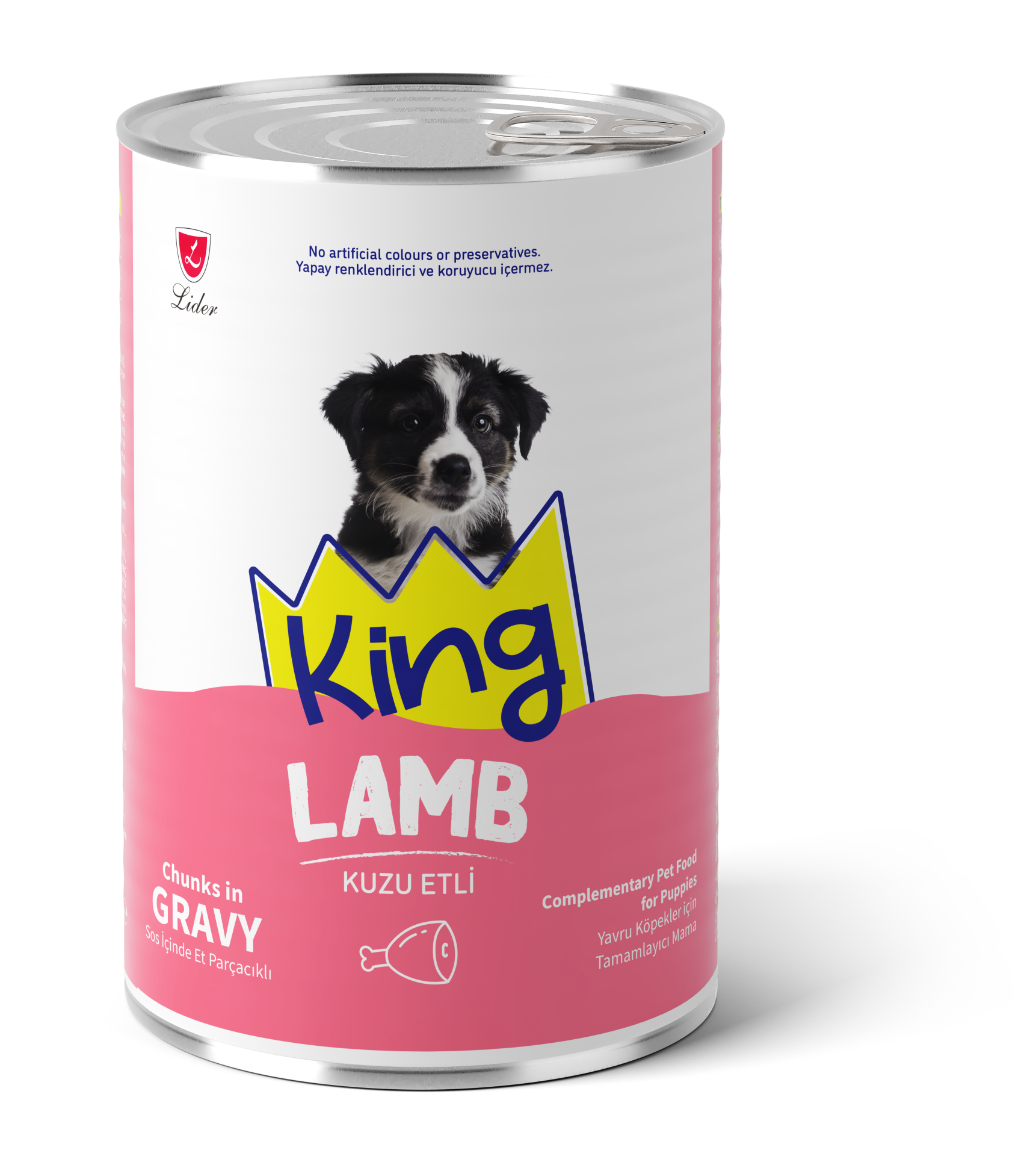 KİNG KÖP KONS YAVRU- KUZU GRAVY SOS  400GR*12(891)