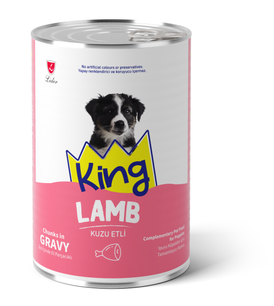 KİNG KÖP KONS YAVRU- KUZU GRAVY SOS  400GR*12(891)