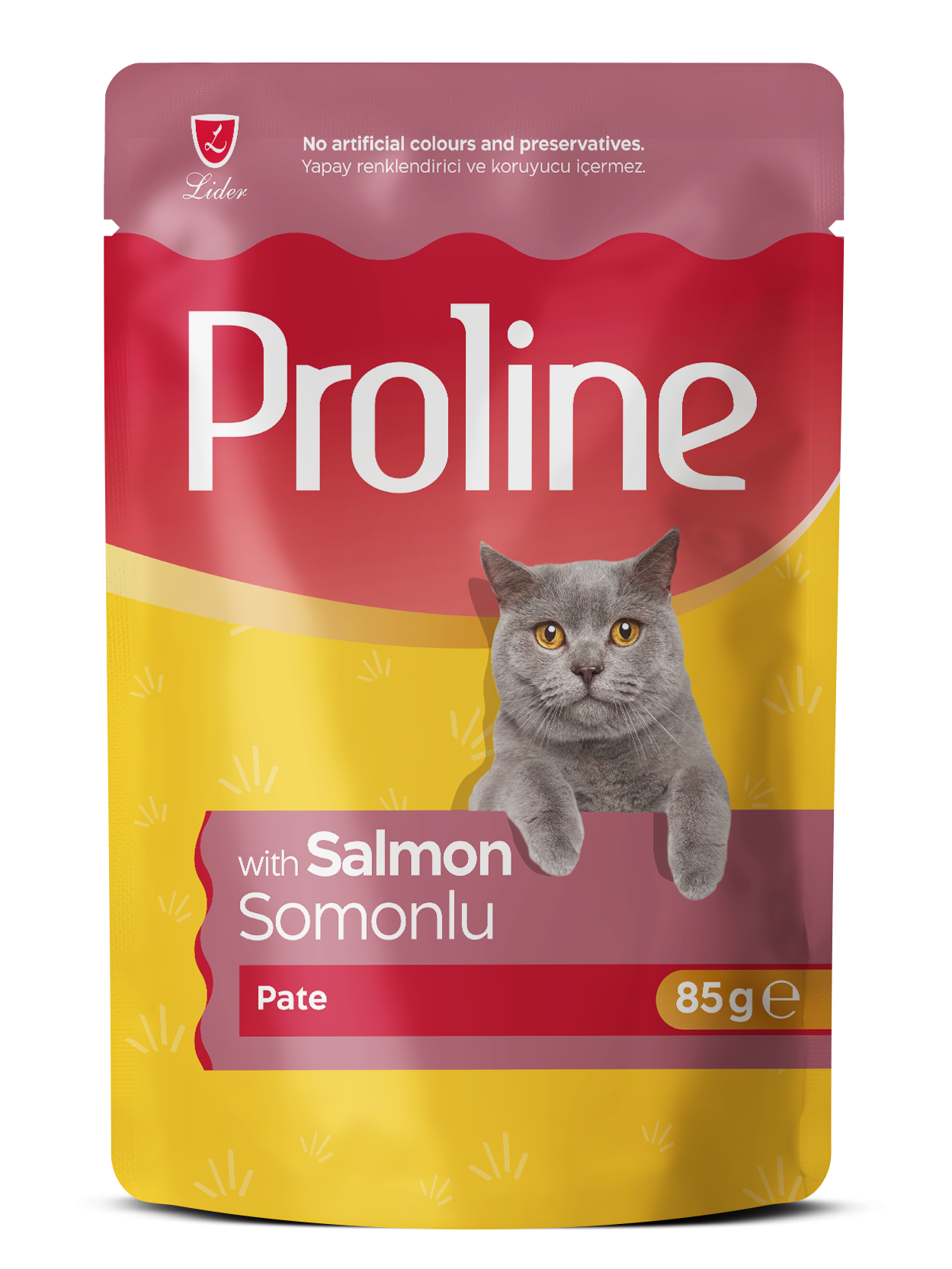 PROLİNE KEDİ POUCH SOMONLU PATE 85GR*22.(275)