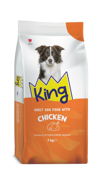KİNG YETİŞKİN KÖP MAM TAVUKLU 7 KG...(669)