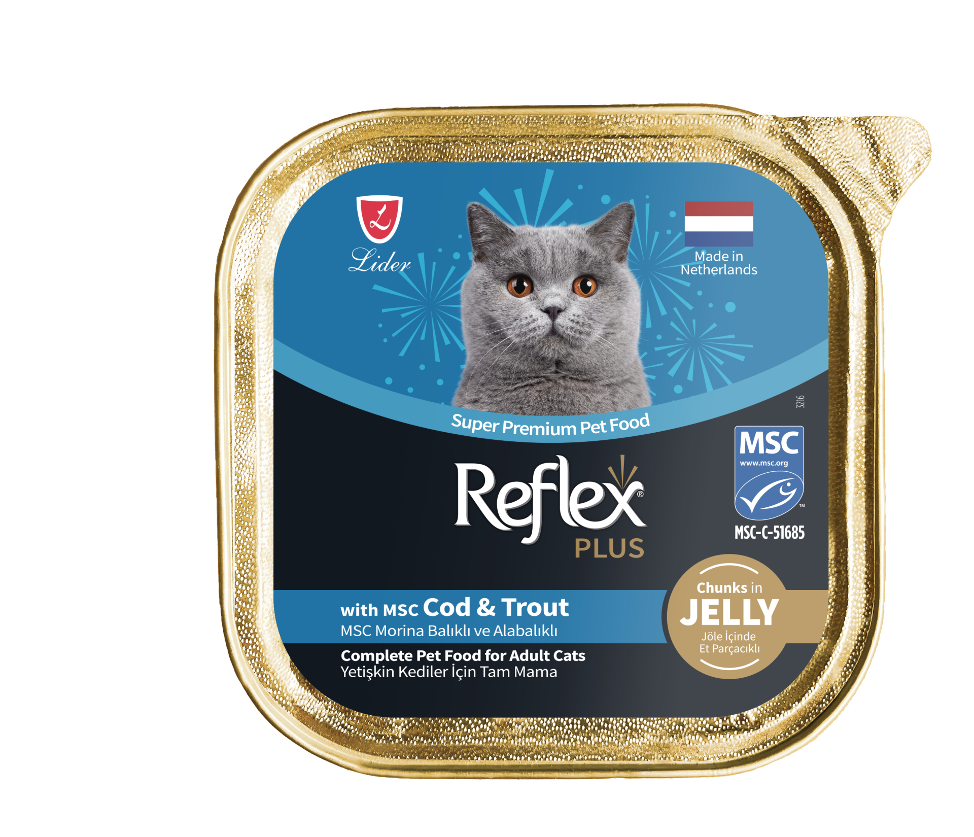 REF.PLUS KEDİ ALM MORİNA-ALABALIK 85GR*16.(803)