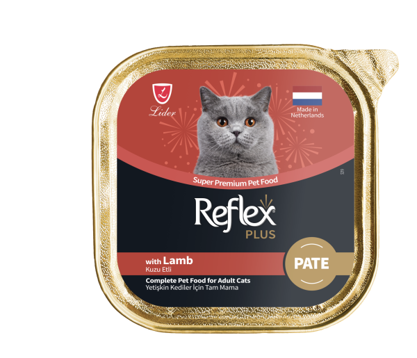REF.PLUS KEDİ ALM KUZU ETLİ PATE 85GR*16..(834)