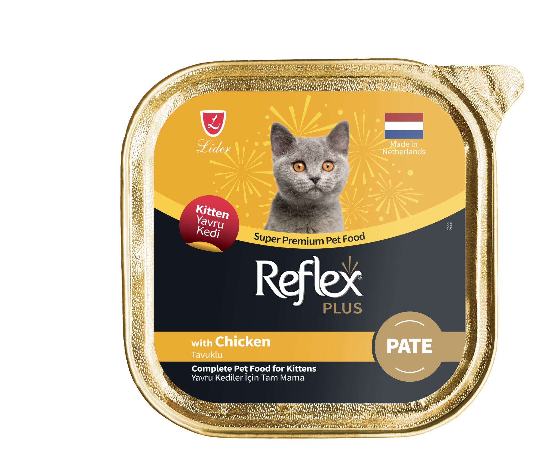REF.PLUS KEDİ ALM YAVRU TAVUK PATE 85GR*16(865)(M)