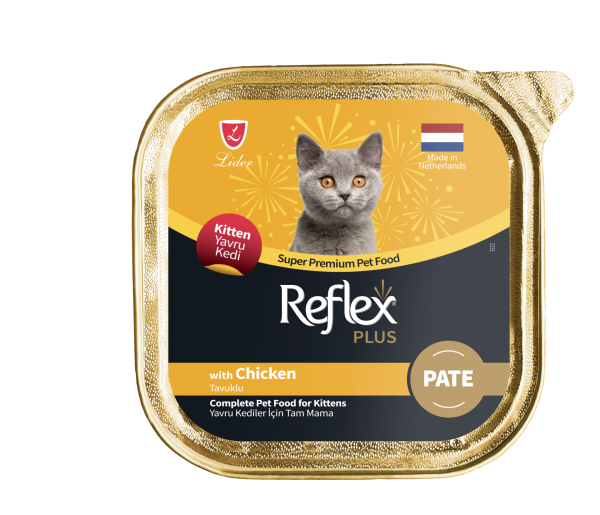 REF.PLUS KEDİ ALM YAVRU TAVUK PATE 85GR*16(865)(M)