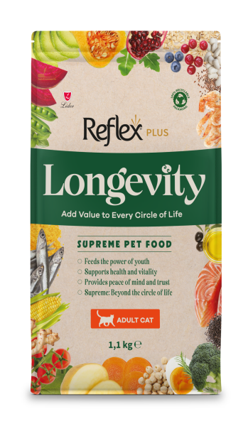 REF PLUS LONGEVITY YET. KEDİ MAM 1100 GR*18..(560)