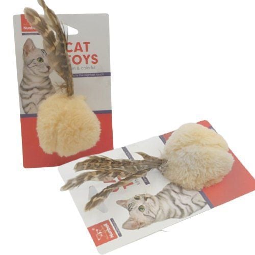 NUNBELL KEDİ OYUNCAĞI TÜYLÜ TOP..(209)