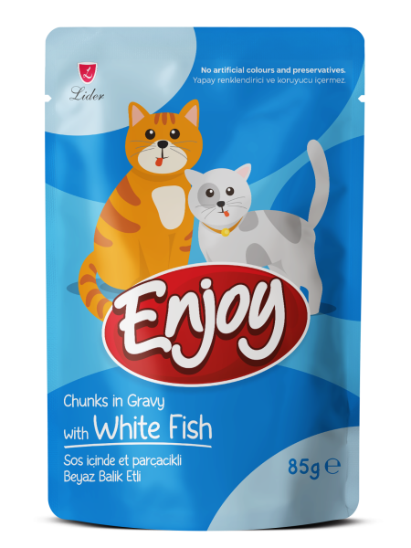 ENJOY KEDİ POUCH BALIKLI 85GR*22...(624)