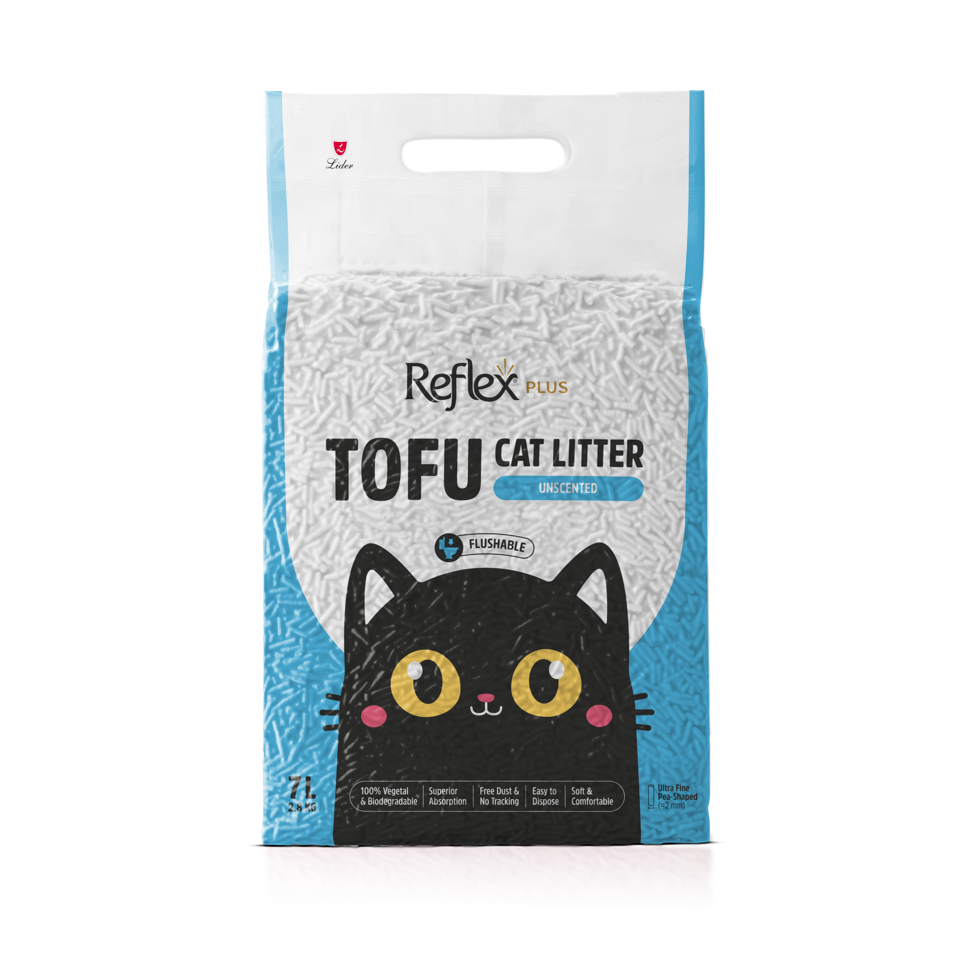 REF PLUS TOFU KEDİ KUMU KOKUSUZ 7 LT..(102)