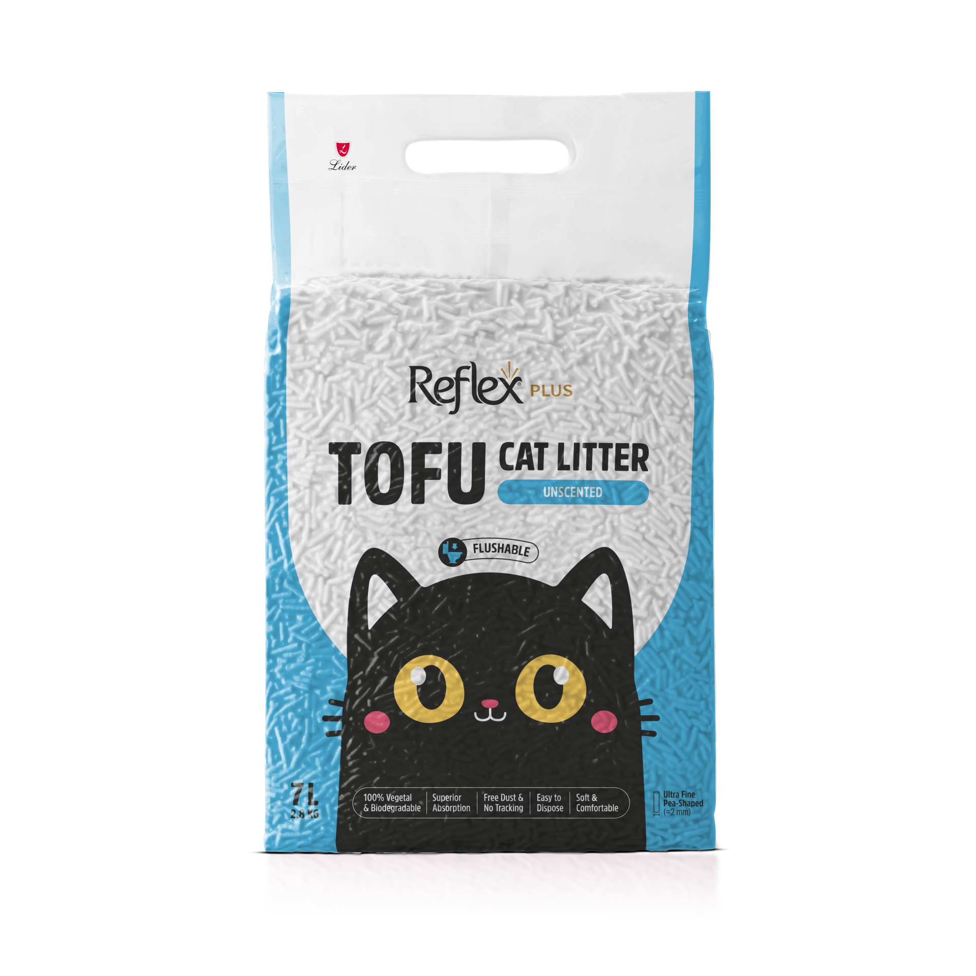 REF PLUS TOFU KEDİ KUMU KOKUSUZ 7 LT..(102)