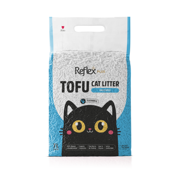 REF PLUS TOFU KEDİ KUMU KOKUSUZ 7 LT..(102)