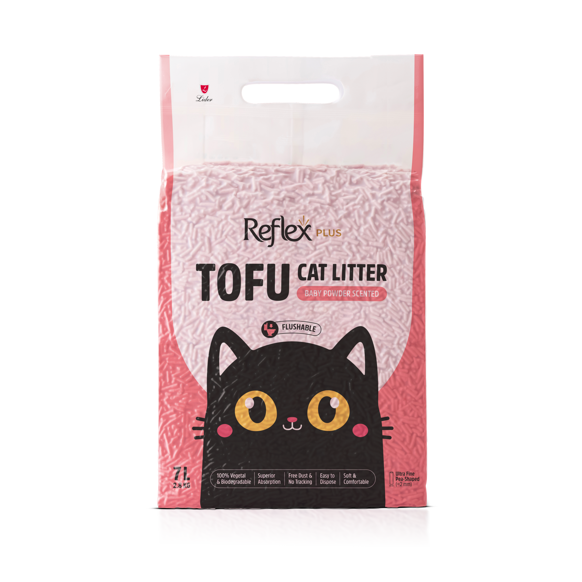 REF PLUS TOFU KEDİ KUMU  BABY POWDER 7 LT..(119)