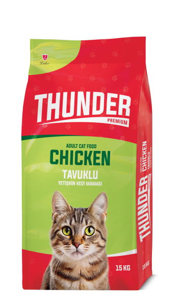 THUNDER KEDİ MAMASI TAVUK 15KG..(250)