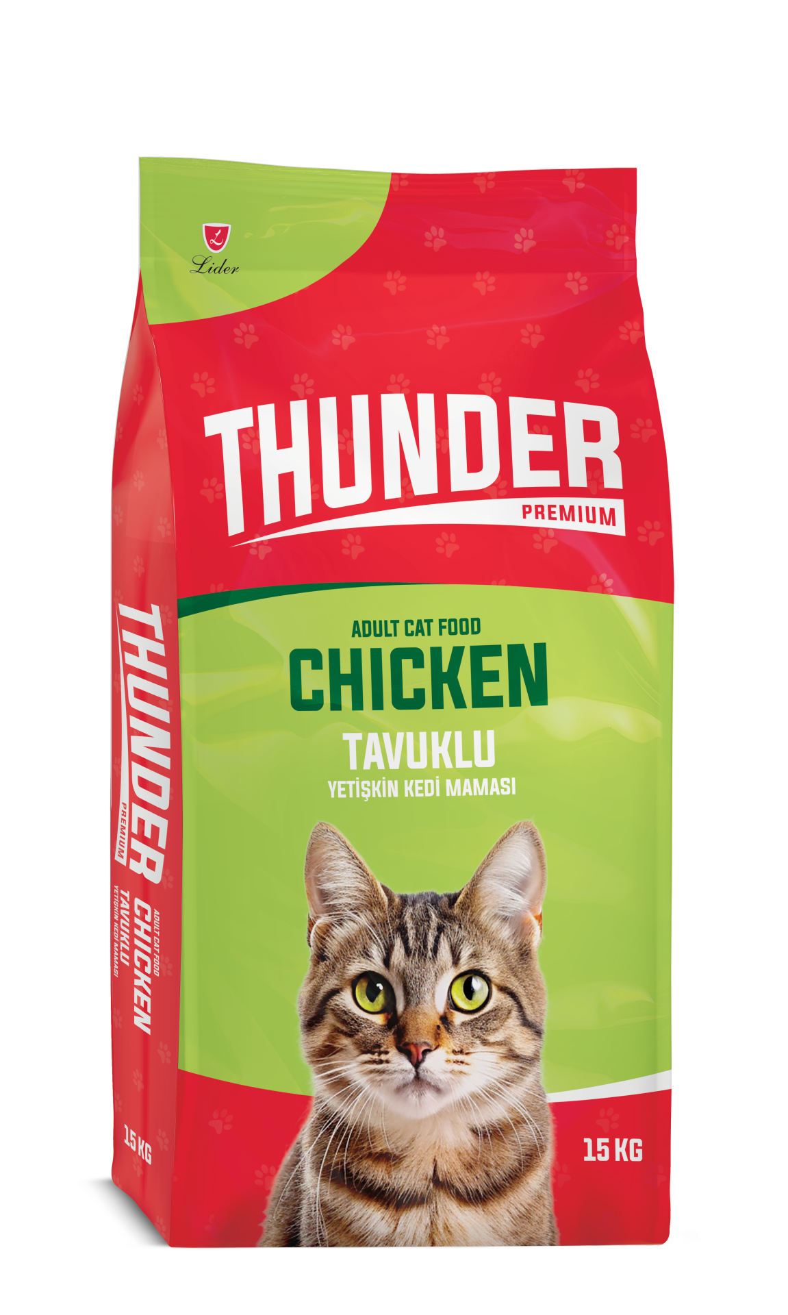 THUNDER KEDİ MAMASI TAVUK 15KG..(250)
