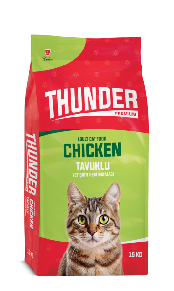 THUNDER KEDİ MAMASI TAVUK 15KG..(250)