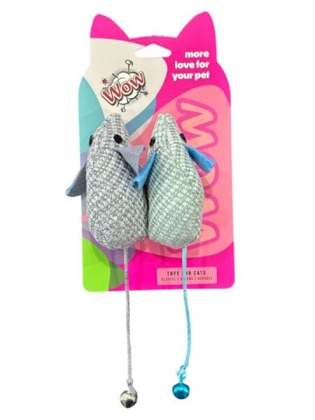 WOW KEDİ OYUNCAĞI İKİLİ FARE...(522)