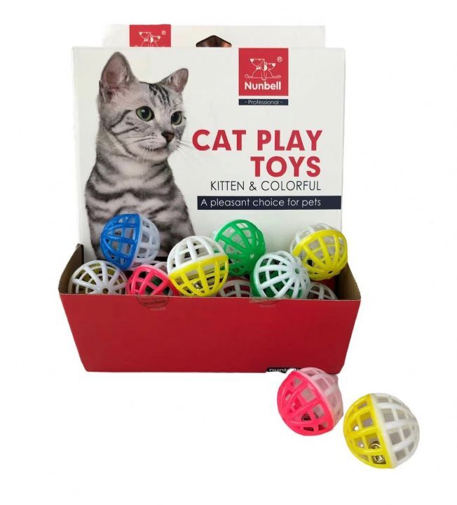 NUNBELL KEDİ OYUNCAĞI RENKİ TOP 56LI..(159)