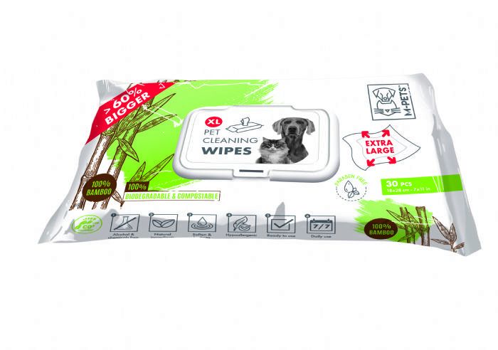 M-PETS BAMBOO (XL) KEDİ-KÖP TEMZ MENDİL 30LU.(597)