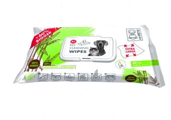 M-PETS BAMBOO (XL) KEDİ-KÖP TEMZ MENDİL 30LU.(597)