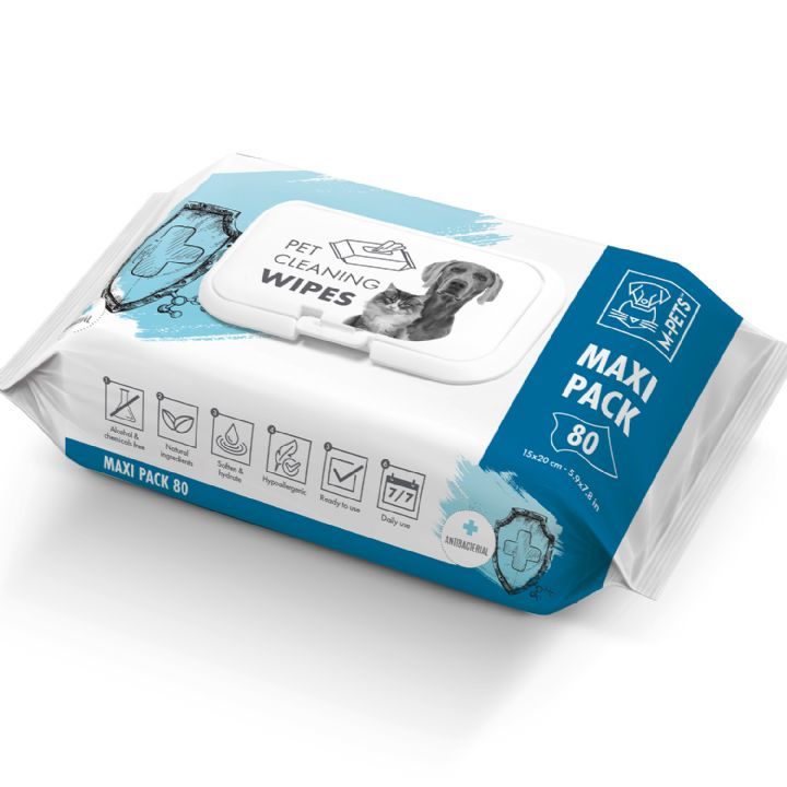M-PETS ANTİBAKTERİAL KEDİ-KÖP TEM MENDİ 80Lİ.(542)