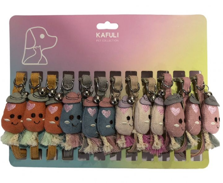 KAFULİ KEDİ BOYUN TASMASI FİGÜRLÜ 12Lİ SET...(498)