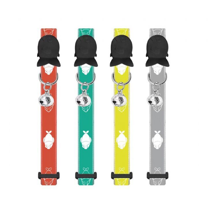 NUNBELL KEDİ BOYUN TASMASI BALIK DESENLİ...(016)