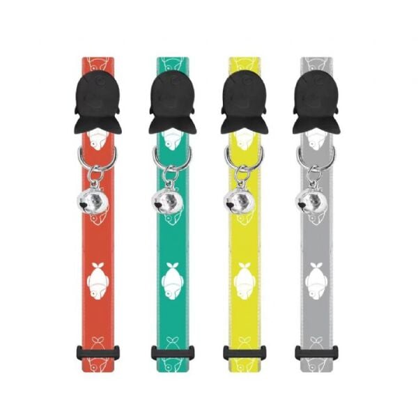 NUNBELL KEDİ BOYUN TASMASI BALIK DESENLİ...(016)