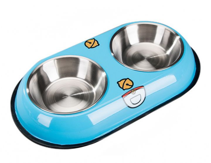 NUNBELL 2Lİ ÇELİK MAMA KABI 38.5CM...(605)