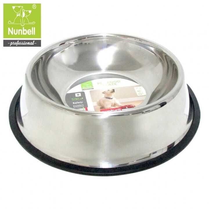 NUNBELL ÇELİK MAMA KABI OVAL 34CM..(926)