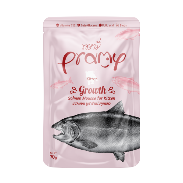 PRAMY KEDİ MAM YAVRU-SOMONLU 12*70GR...(256)