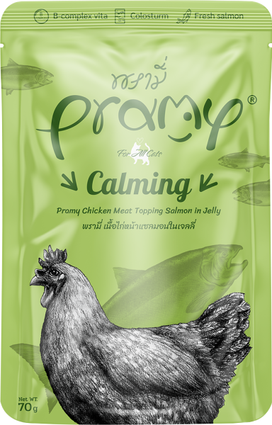 PRAMY KEDİ MAM SOMONLU-TAVUKLU 12*70GR..(478)