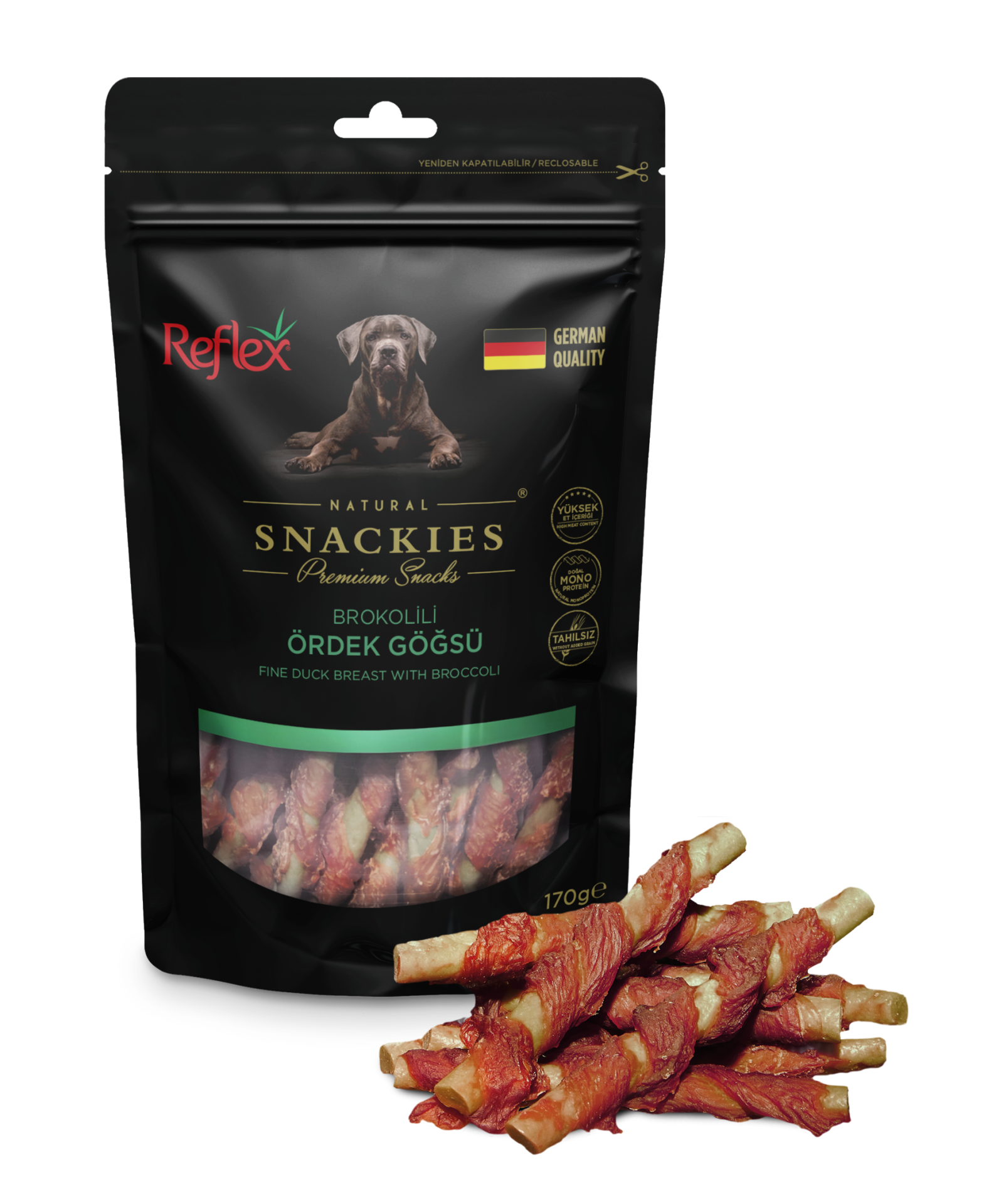 REF.SNACKİES BROKOLİLİ ÖRDEK GÖĞSÜ 170GR*16..(971)