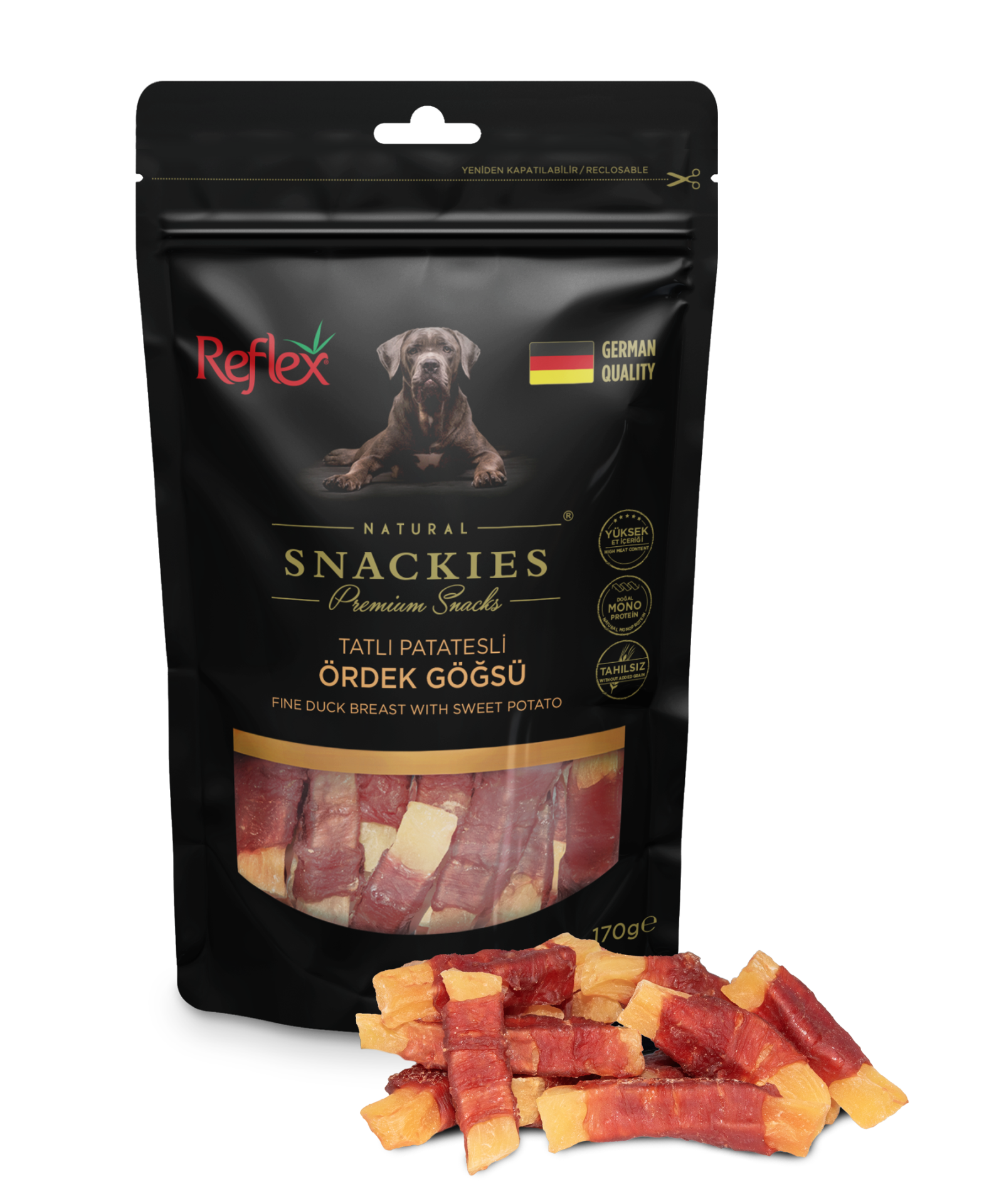 REF.SNACKİES PATATESLİ ÖRDEK GÖĞSÜ 170GR*16.(988)