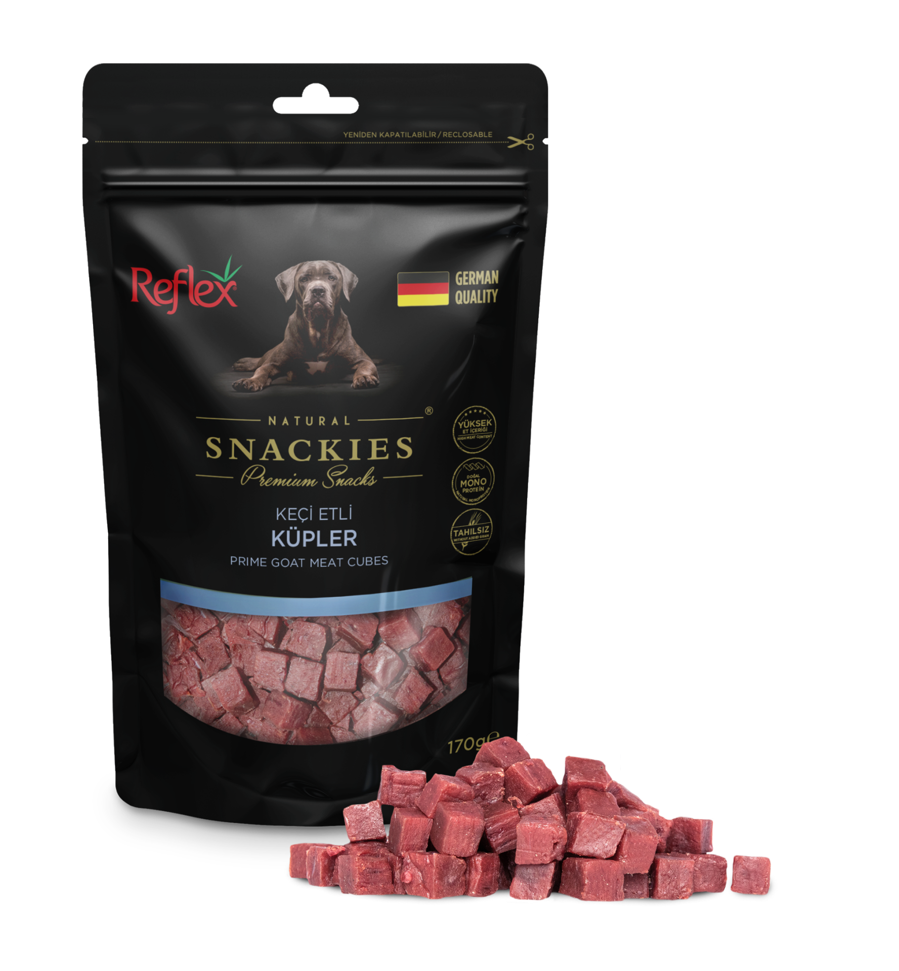 REF.SNACKİES KEÇİ ETLİ KÜPLER170GR*16..(995)