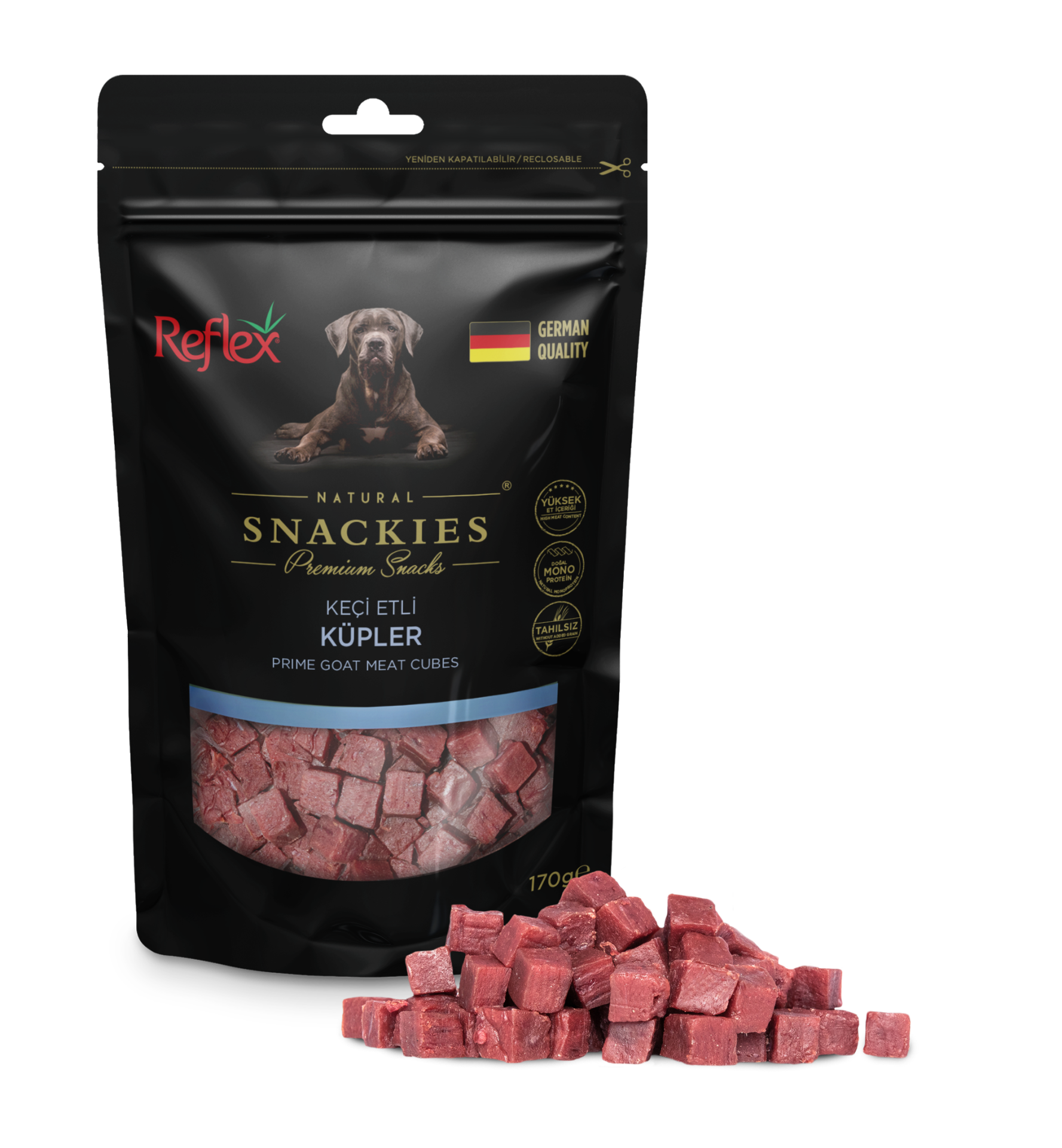 REF.SNACKİES KEÇİ ETLİ KÜPLER170GR*16..(995)