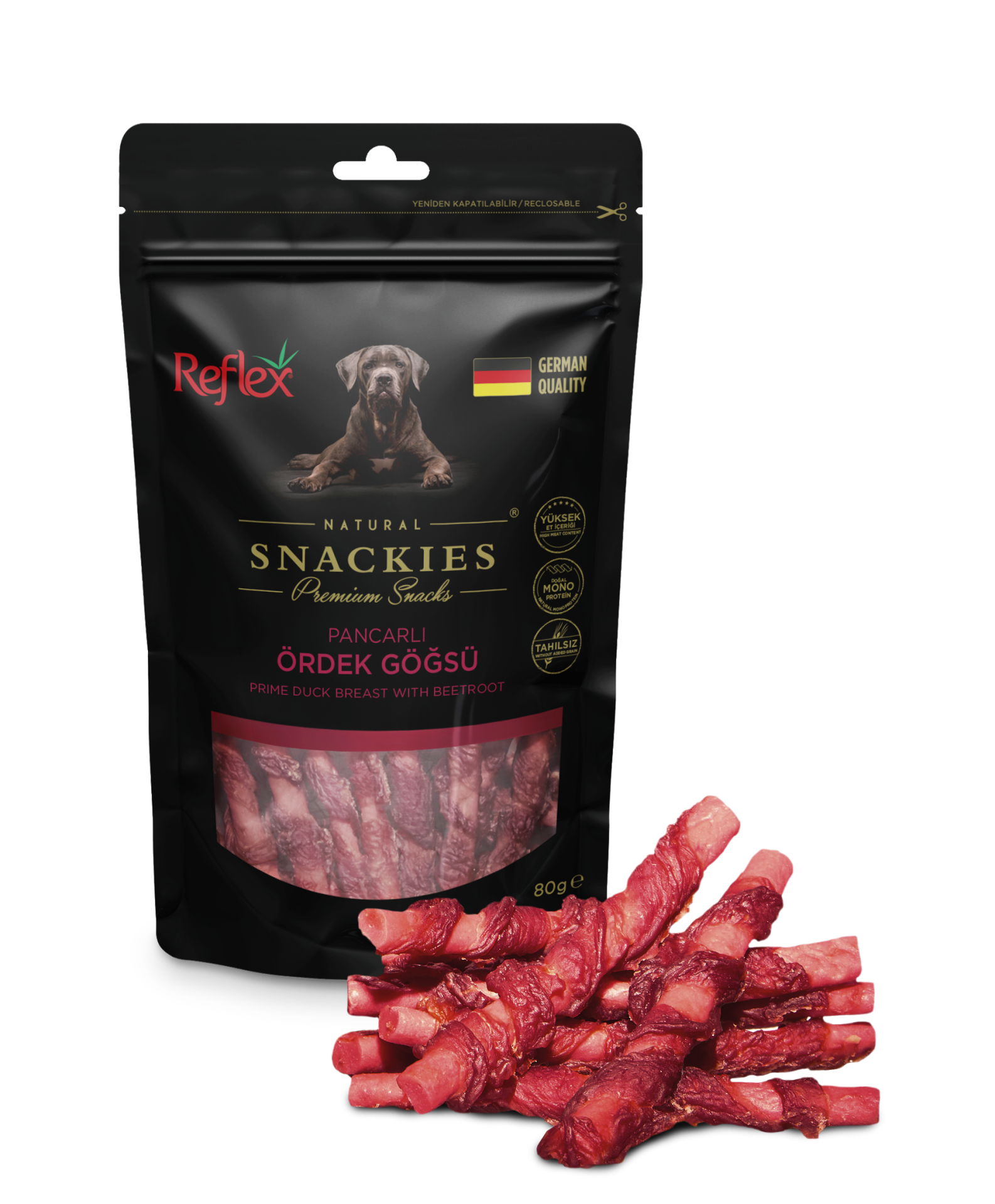 REF.SNACKİES PANCARLI ÖRDEK GÖĞSÜ 80GR*16..(964)