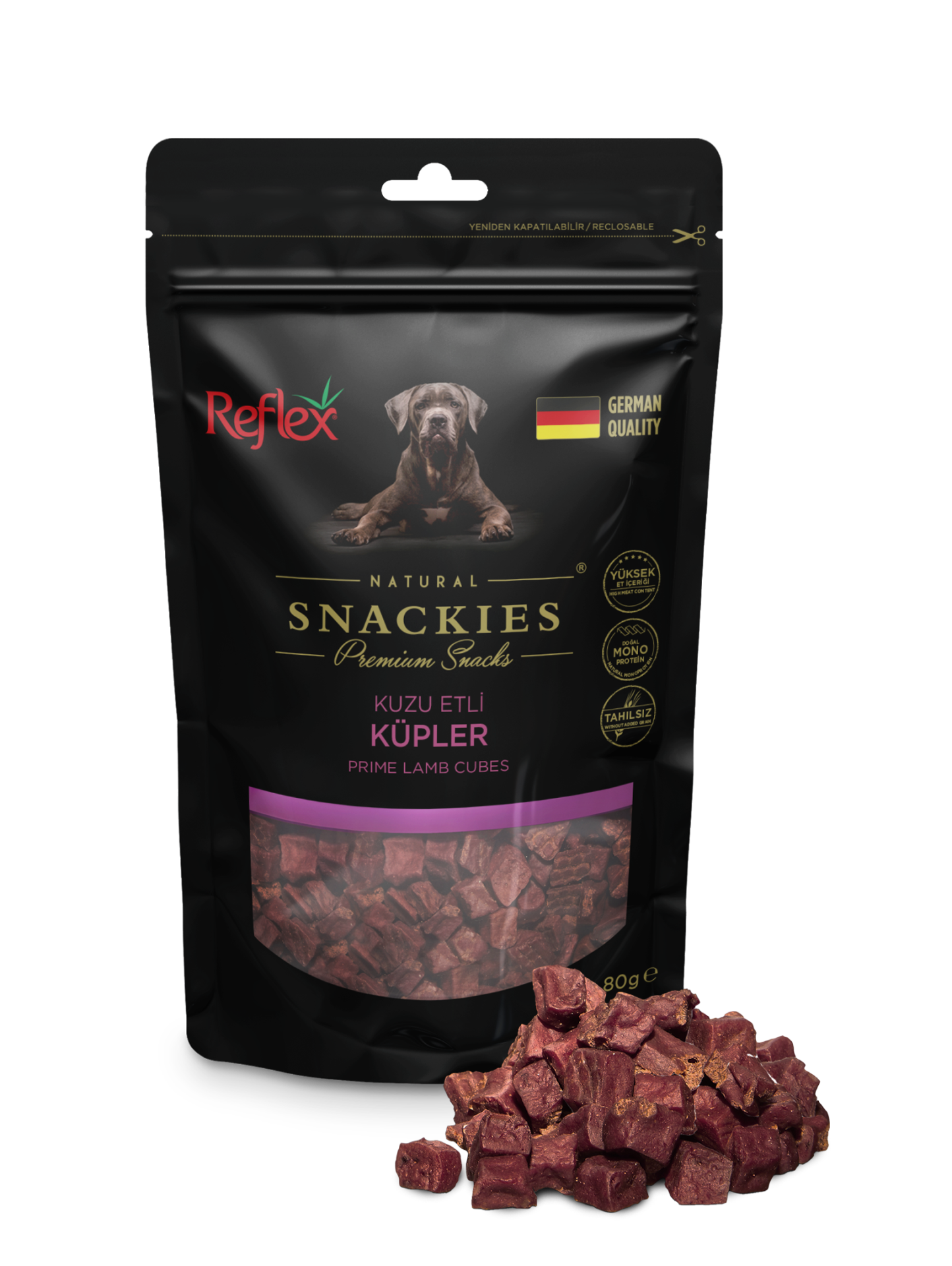 REF.SNACKİES KUZU ETLİ KÜPLER 80GR*16..(015)