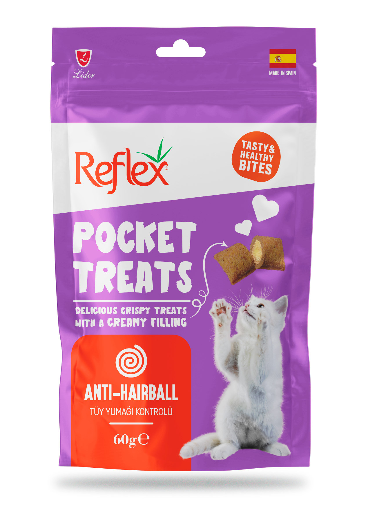 REF. POCKET TREATS TÜY YUM KONTROL 60GR*10..(691)