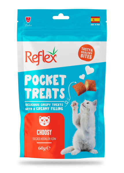 REF. POCKET TREATS SEÇİCİ KEDİ İÇİN 60GR*10..(721)