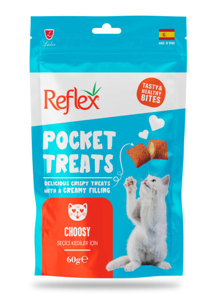 REF. POCKET TREATS SEÇİCİ KEDİ İÇİN 60GR*10..(721)