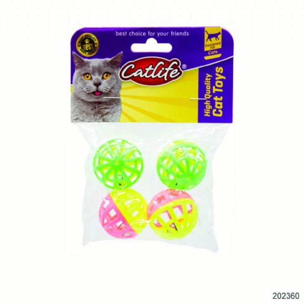 CATLİFE ZİLLİ KEDİ OYUNCAĞI 4LÜ SET...(608) M