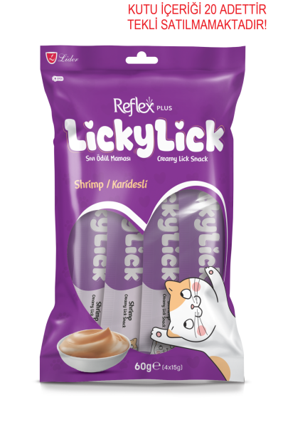 LİCKYLİCK KARİDESLİ SIVI ÖDÜL 4 LÜ 60GR*20...(164)