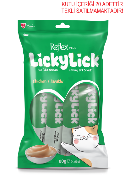 LİCKYLİCK TAVUKLU SIVI ÖDÜL 4 LÜ  60GR*20...(140)