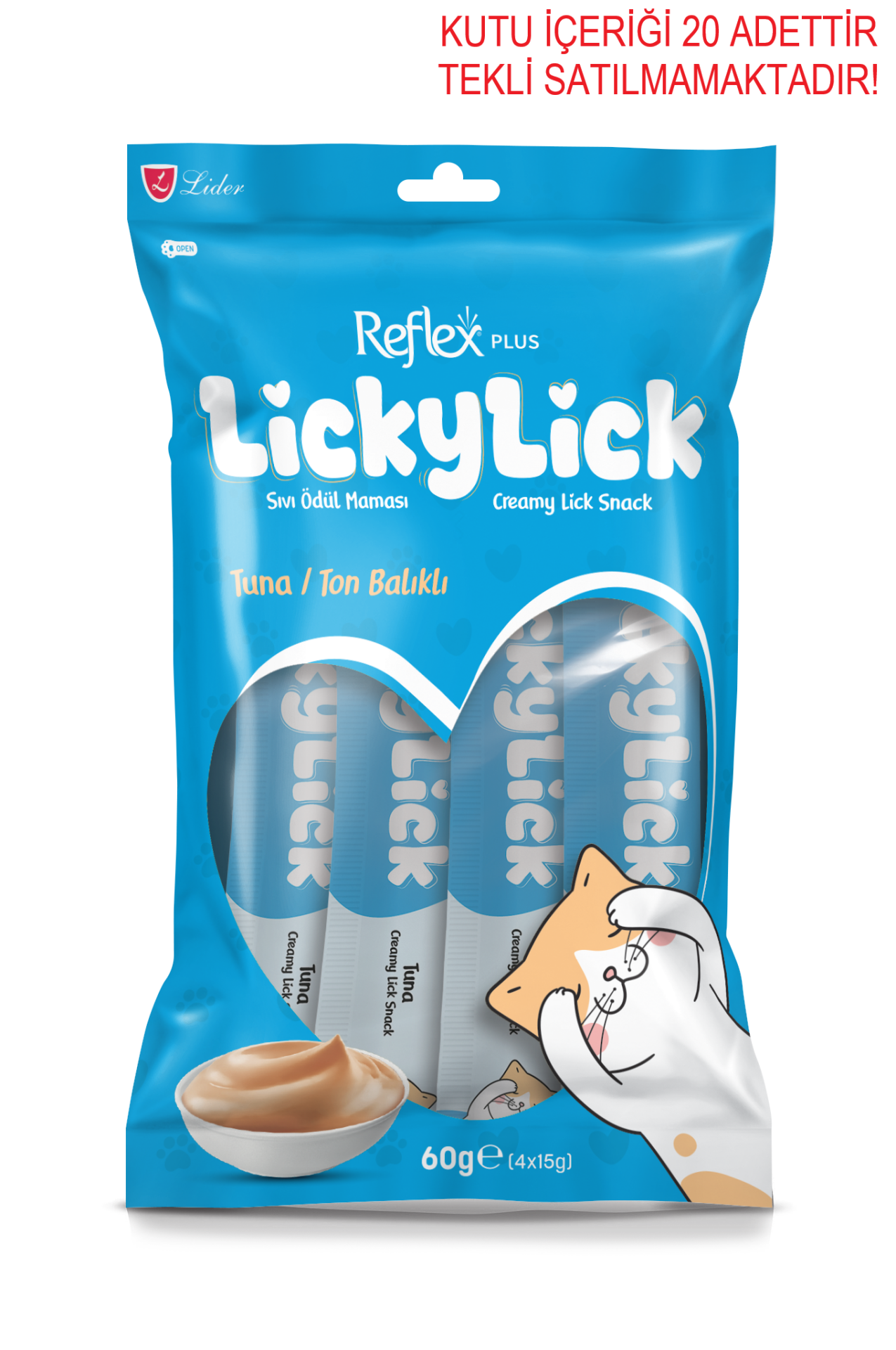 LİCKYLİCK TON BALIK SIVI ÖDÜL 4 LÜ 60GR*20...(133)